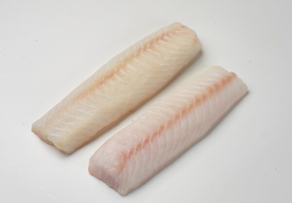 Frozen cod loins skinless