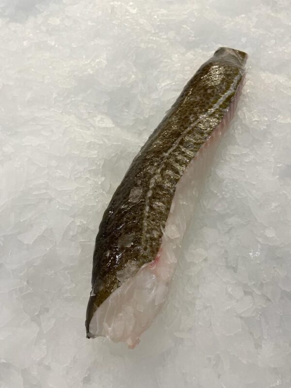 Frozen cod loins skin on