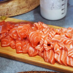 Frozen Salmon Bits & Pieces Skin Off
